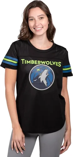 Miniatura 18 de Ultra Game - Camiseta de malla súper suave oficial de la NBA para mujer Negro