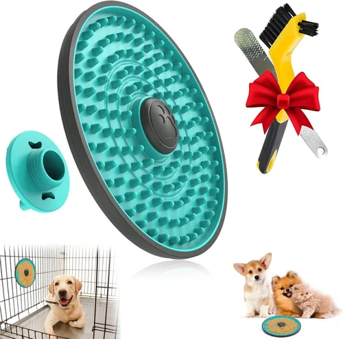 Tapete para Lamer para Perros, Almohadillas para Lamer de Jaula para Perros Alimentador Lento, Juguete de Entrenamiento de Jaula Almohadilla para