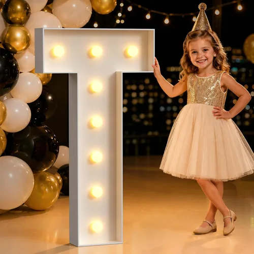 Miniatura 16 de Mixifox Letras de marquesina de 3 pies en Y, letras grandes iluminadas de 3 pies de alto con luces, letra grande para boda, compromiso, graduación