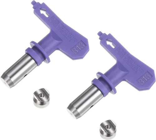 Miniatura 84 de uxcell 2 puntas de pulverización reversibles para pulverizador sin aire, 109 puntas de boquilla de pulverización de pintura, piezas de máquina