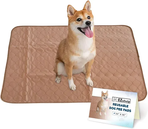 Miniatura 17 de EZwhelp Almohadillas reutilizables para orina de perro, almohadillas de entrenamiento impermeables para perros, lavables y sanitarias, esquinas