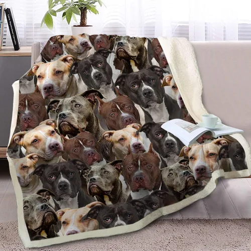 Miniatura 22 de BlessLiving Golden Retriever - Manta con patrones densos de perros, manta de forro polar Sherpa para sofá cama, manta suave y acogedora