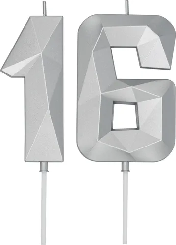 Miniatura 49 de DERVENTA Velas de cumpleaños con números grandes, 3D, color rosa, 3.7 pulgadas, decoración para tartas de fiesta, 1 pieza (número 3 rosa)