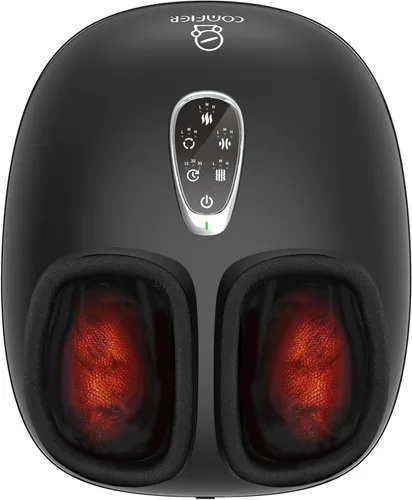 Miniatura 10 de COMFIER Shiatsu - Masajeador de pies con calor, vibración, máquina de masaje de pies de compresión rodante para fascitis plantar, dolor neuropatía