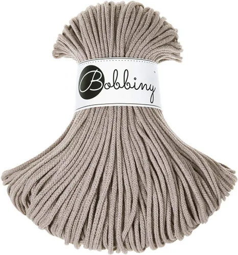 Miniatura 17 de Bobbiny Cordón de macramé trenzado junior de 0.118 in (aguamarina), 108 yardas/330 pies