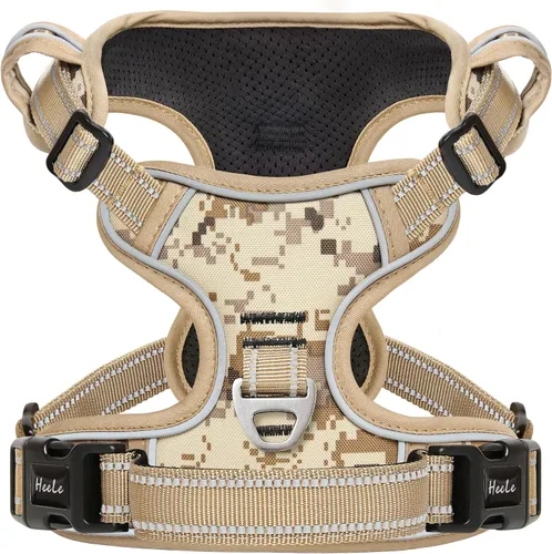 Miniatura 37 de Arnés para perro HEELE para perros grandes sin tirones Chaleco arnés para perro grande con mango acolchado suave reflectante para entrenamiento al