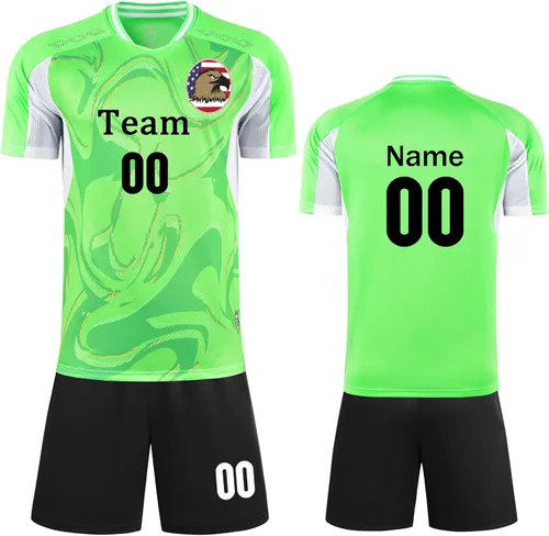Miniatura 14 de Camisetas de fútbol personalizadas para niños, hombres y mujeres, camiseta y pantalones cortos de fútbol personalizados, uniformes de fútbol