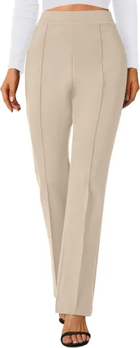 Miniatura 35 de Urban CoCo Pantalones de trabajo elásticos con corte de bota, pantalones de yoga pequeños para oficina casual