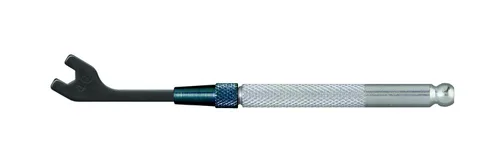 Acu-Min 51-1834 Llave de extremo abierto, 0.157 in, mango de acero, acabado de óxido negro, longitud total de 3 pulgadas