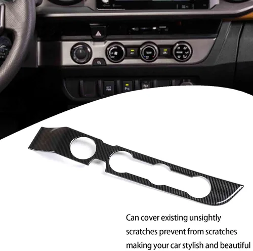 Miniatura 3 de Lcojicep Cubierta de panel de botón de aire acondicionado, accesorios de automóvil compatibles con Tacoma 2016-2020
