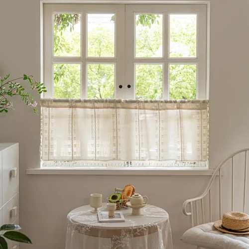 Miniatura 21 de Sutuo Home - Cortinas bohemias negras de 84 pulgadas de largo para dormitorio y guardería, cortinas de estilo rústico con dobladillo para barra