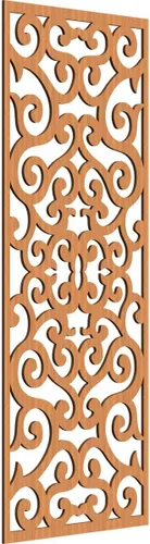 Miniatura 6 de Eveline - Paneles decorativos de pared de madera con calado, 13 3/8 pulgadas de ancho x 34 3/8 pulgadas de alto x 3/8 de alto, roble rojo rojo