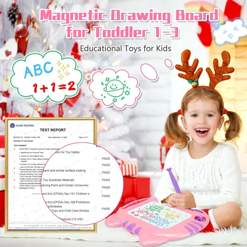 Miniatura 2 de Juguetes para niños pequeños, juguetes para niñas de 3 a 4 años, pizarra de dibujo magnética para niños pequeños de 3 años, juguetes educativos