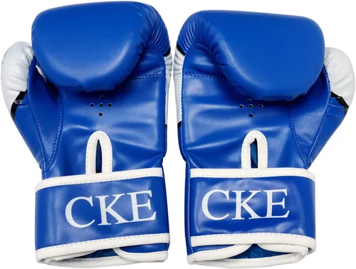 Miniatura 7 de CKE Guantes de boxeo para niños y niñas, jóvenes de 5 a 12 años, guantes de boxeo de entrenamiento para saco de boxeo, kickboxing, muay thai Azul