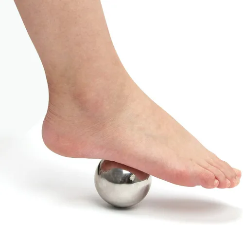 Miniatura 8 de Coolrunner Bola de rodillo de masaje frío, bola de masaje frío criosfera, terapia de calor y alivio de terapia de frío con núcleo de gel frío, ayuda