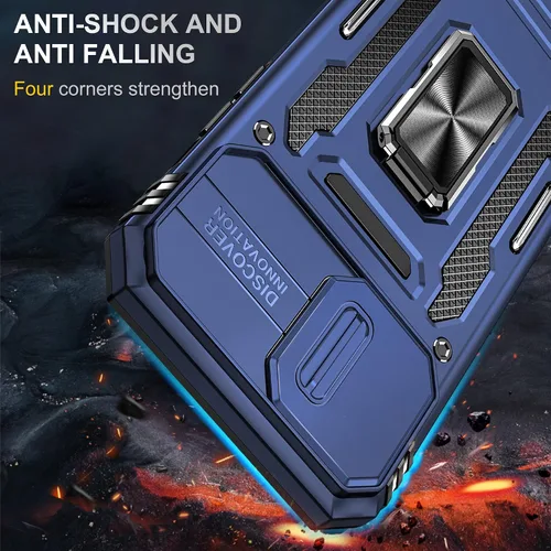 Miniatura 6 de Funda para iPhone 12 Pro Max con 2 protectores de pantalla, cubierta deslizante integrada para cámara para 12Pro Max, funda para teléfono