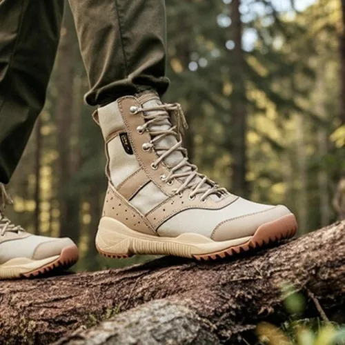 Miniatura 2 de Botas tácticas para hombre, ligeras, militares, de combate, impermeables, cómodas para el trabajo y la seguridad