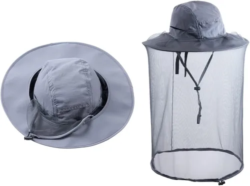 Sombrero de red para la cabeza, apicultor de apicultura, velo, sombrero de malla de caza, gorra de capó de capó de atrapador de abejas, disfraz de