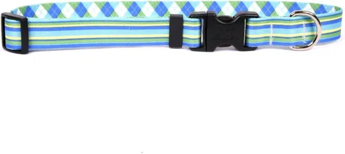 Miniatura 13 de Yellow Dog Design Collar de perro con rayas navideñas, tamaño grande, 1 pulgada de ancho