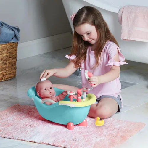 Miniatura 6 de JC Toys - Muñeca y baño de 14 pulgadas para amar a los bebés Juego de regalo y accesorios de baño y ducha de trabajo real Posable e impermeable