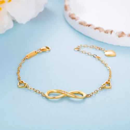 Miniatura 10 de Billie Bijoux Pulsera ajustable de plata de ley 925 con símbolo de amor infinito infinito para mujer
