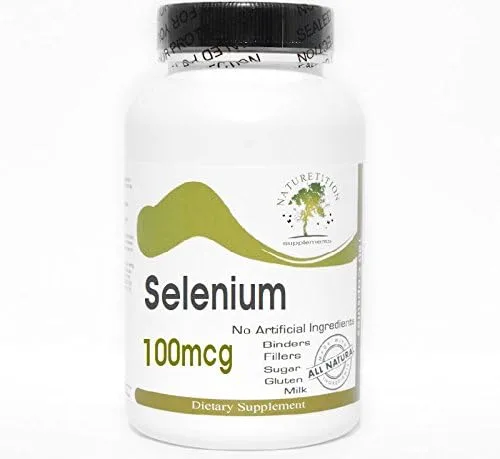Selenio 100mcg ~ 100 Cápsulas - Sin aditivos ~ Naturetition Supplements