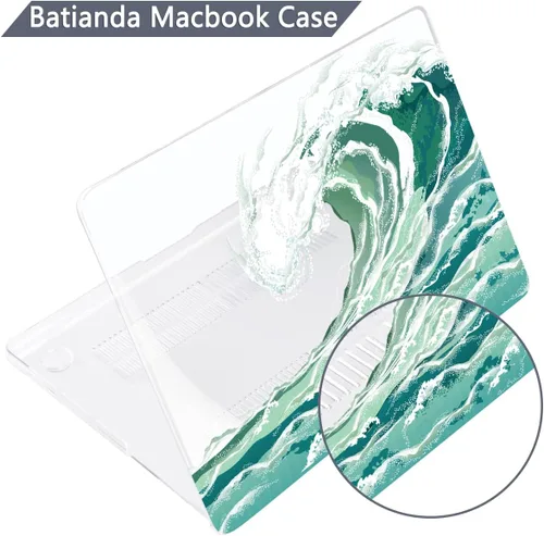 Miniatura 6 de Batianda Estuche Premium para Nuevo MacBook Air de 15 Pulgadas 2025 M4 2024 2023 con Chip M3 M2 Modelo A3241/A3114/A2941, Estuche Protector de Olas
