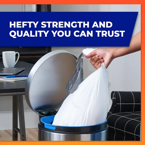 Miniatura 7 de Hefty Bolsas de basura hechas para adaptarse a simplehuman tamaño G (8 galones), 100 unidades (5 bolsas de 20 bolsas cada una)