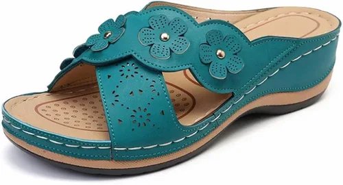 Miniatura 8 de Sandalias ortopédicas con soporte de arco, sandalias planas para exteriores, estilo bohemio, para caminar, cómodas, elegantes, informales