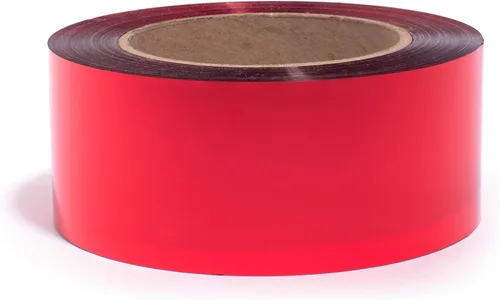 Miniatura 10 de Anderson's Rollo de serpentina metálica brillante negra, cinta de PVC de 2 pulgadas x 500 pies para envoltura de regalos, decoración de bodas