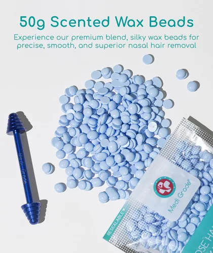 Miniatura 5 de Medi Grade Kit de depilación nasal para hombres y mujeres con barra de cera reutilizable, 1.76 onzas, juego ecológico para eliminar vello de nariz