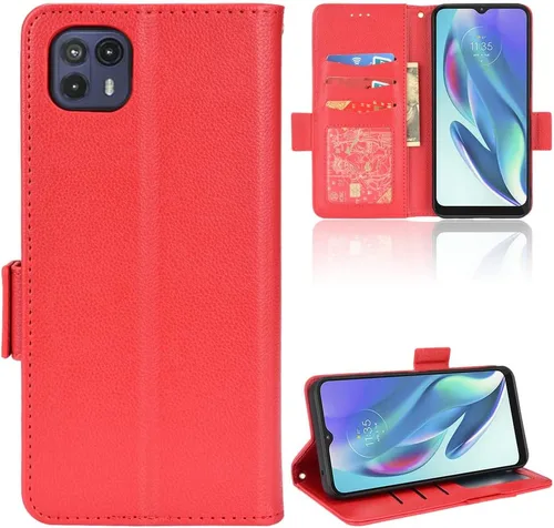 Miniatura 158 de Funda de piel sintética compatible con Motorola Moto E22 4G, funda de piel sintética compatible con Motorola Moto E22i 4G, color negro