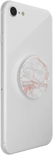 Miniatura 3 de PopSockets - Agarre para teléfono con soporte expandible, agarre adhesivo, mármol Lutz de oro rosa Mármol rosa