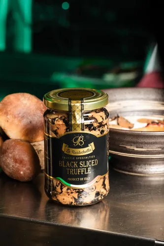Miniatura 3 de La Rustichella - Trufa negra en rodajas - 100% fabricada en Italia Vegana, sin gluten, sin colesterol (9.88 oz (280 gr))