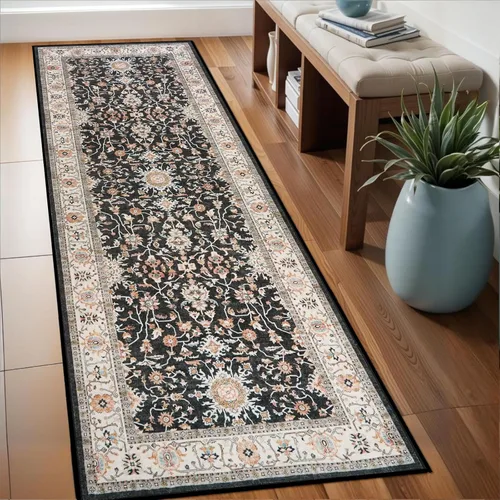 Miniatura 69 de Alfombra de pasillo lavable de 2 x 3 pies - Alfombra antideslizante resistente a las manchas, alfombras y tapetes de cocina duraderos