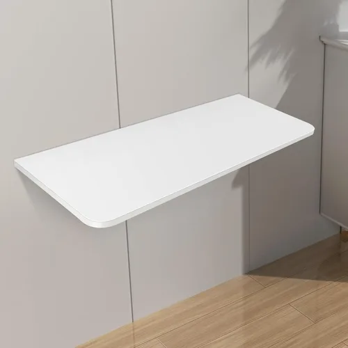 Miniatura 8 de Mesa de comedor plegable de pared - Mesa de cocina compacta de madera maciza (23.6 x 11.8 x 0.6 in) para soluciones de ahorro de espacio