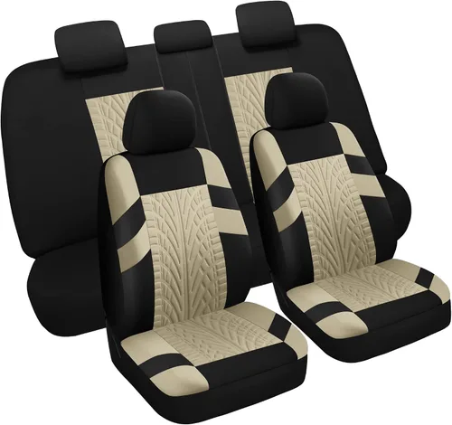 Miniatura 20 de VarCozy Fundas para Asientos de Coche Par Delantero, Fundas Universales de Tela para Asientos Delanteros de Coche, Fundas de Asiento Transpirables