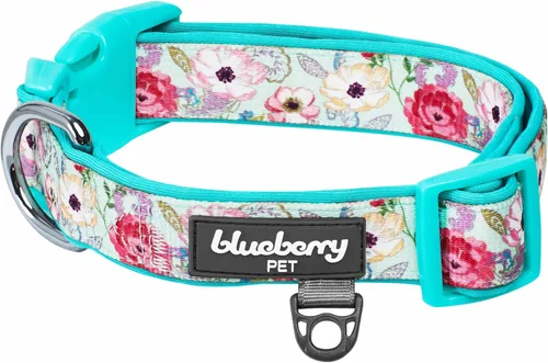 Miniatura 16 de Blueberry Pet - Collar ajustable para perro con forma de diamantes tribales del sudoeste en francés rosa con hebilla de metal, cuello 9-12.5