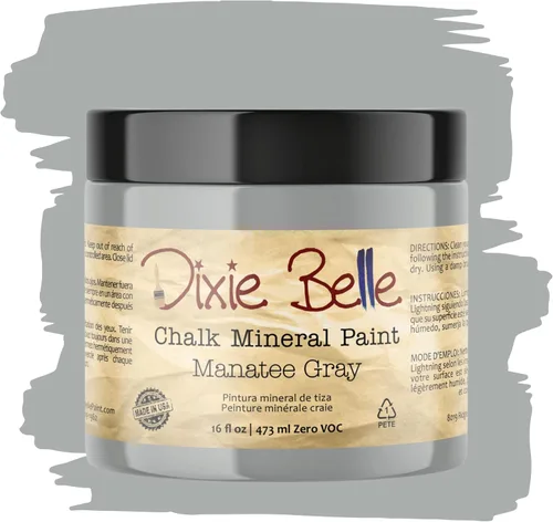 Miniatura 36 de Dixie Belle Paint Company - Pintura con acabado de tiza para muebles, color negro (Caviar), 1 galón, 128 fl oz, pintura mineral color rosa intenso