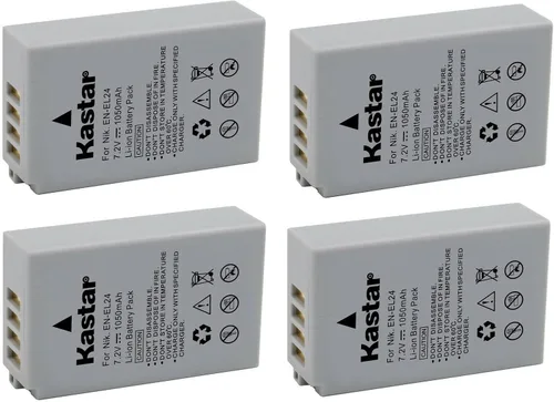 Miniatura 5 de Kastar Paquete de 1 batería EN-EL24 de repuesto para batería Nikon EN-EL24 ENEL24 EN-EL24a ENEL24a, cargador Nikon MH-31, Nikon 1 J5 1J5, Nikon