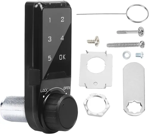 Cerradura de seguridad con código táctil, VDHU cerradura de gabinete electrónico de perno, cerradura de puerta con teclado digital, entrada sin