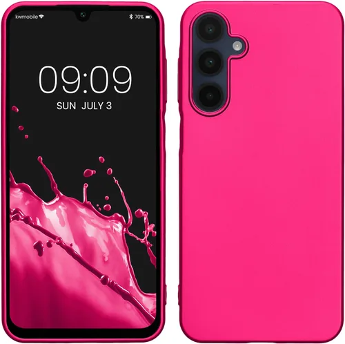 Miniatura 95 de kwmobile Funda compatible con Samsung Galaxy A23 4G / 5G - Funda de silicona TPU metálica suave y delgada - Rojo oscuro metálico