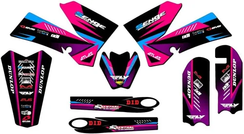 Miniatura 15 de Kit de base gráfica SX 105 Surge Black Senge 2006-2012 compatible con KTM