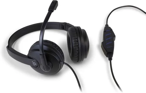 Miniatura 2 de Aluratek Auriculares estéreo USB con cable AWHU02FB - Auriculares sobre la oreja, con micrófono de cancelación de ruido, micrófono integrado, sonido