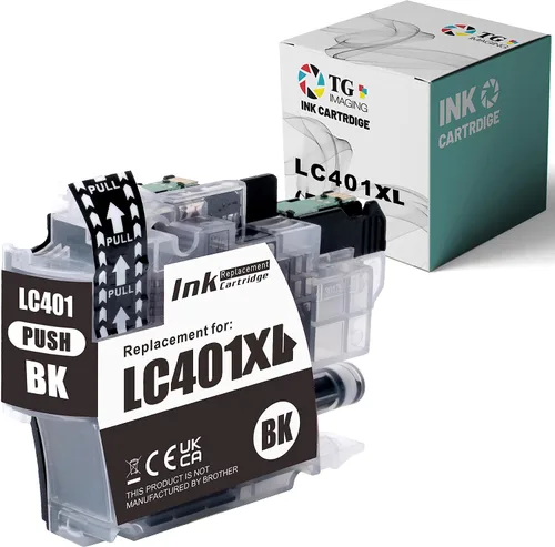 Cartucho de tinta negro compatible LC401 de repuesto para impresora láser Brother LC401XL LC 401 XL para impresora láser MFC-J1010DW MFC-J1012DW