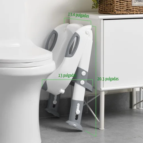 Miniatura 5 de SKYROKU - Asiento de inodoro mejorado para niños y niñas, para entrenamiento de baño, almohadilla antideslizante para protección contra
