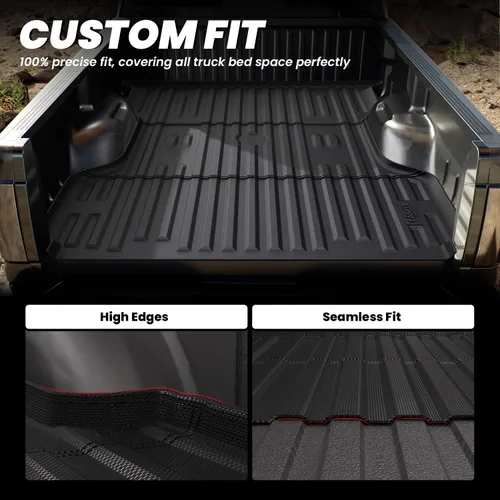 Miniatura 3 de LASFIT Tapete para caja de camioneta para Ford F250 F350 F450 2009-2016 de 6.75 pies Super Duty 81.9 pulgadas