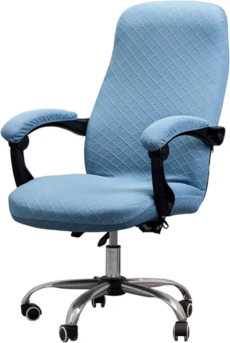 Miniatura 10 de Melaluxe Funda para silla de oficina con fundas para reposabrazos, funda elástica universal para silla de escritorio, fundas para silla