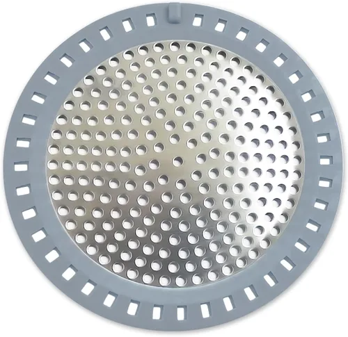 Miniatura 8 de Huntonry Atrapador de Pelo para Ducha y Bañera, Protector de Drenaje para Bañera y Lavabo, Plano y Redondo, Negro