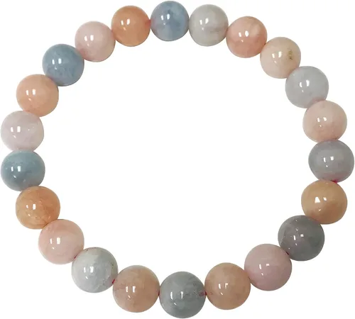 Miniatura 168 de Gem Avenue Handmade Round Bead Stretch Bracelet Unisex Natural Stone Beaded Jewelry for Men & Women, Elastic Wristband for Daily Wear